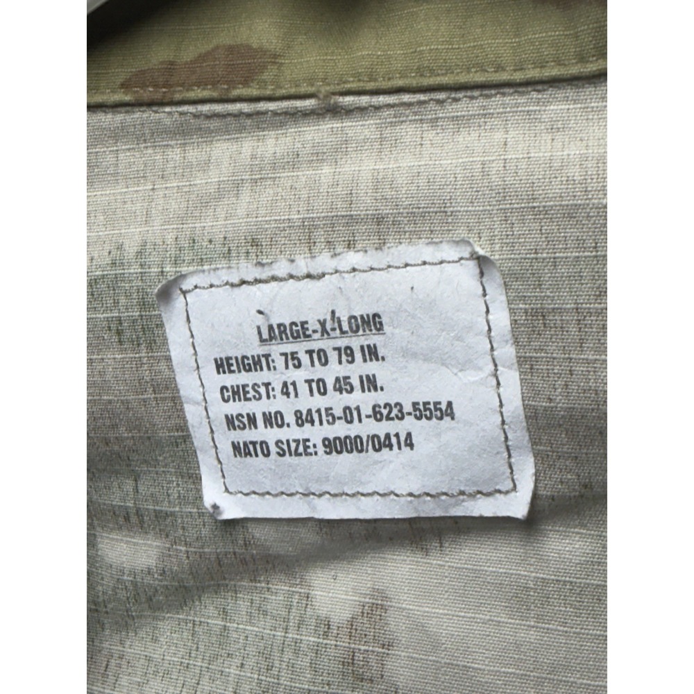 Army Combat Military BDU Mens Large-XL Camouflage Button Down - Picture 7 of 11